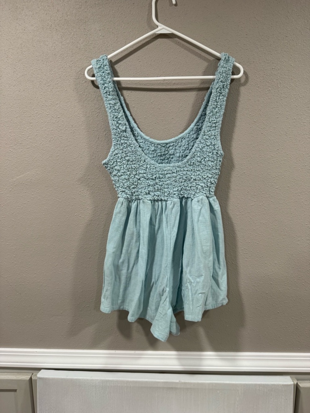 Free People Juliette Romper Baby Blue - Picture 7 of 12